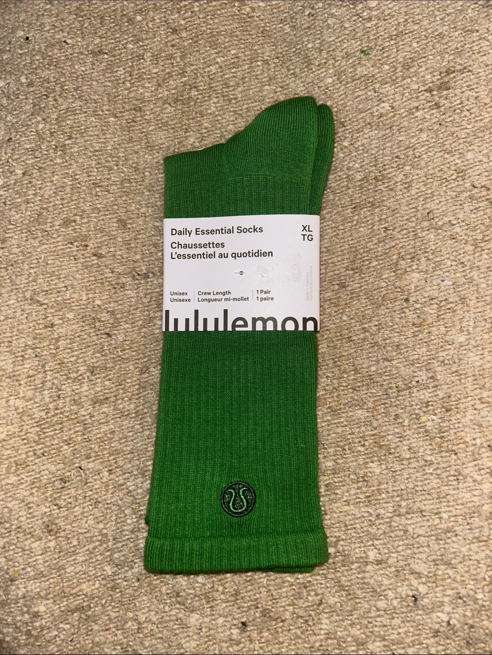lululemon athletica Green Daily Essential Crew Socks